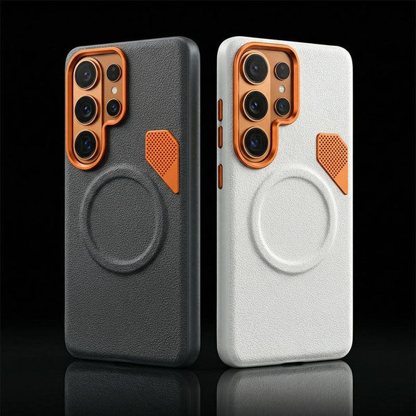 ChubbyArmor LuxeMag - Magnetic Leather Heat-Dissipation Case For Galaxy S26