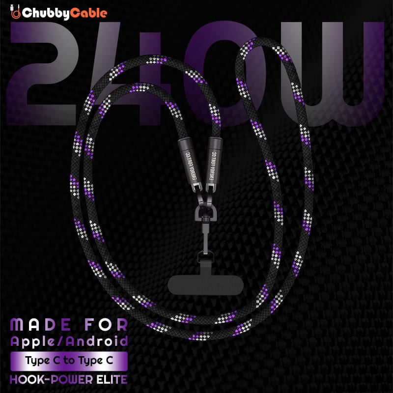 ChubbyCable Hook-Power Elite – Anti-Theft Hang & Twist-to-Charge 240W