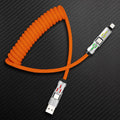 🆕"GlowCharge Pro" 240W 4-in-1 Spring Car Cable with Lights