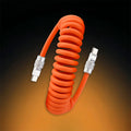"Curly Chubby" 240W Coiled Fast Charging Cable for Car [240H Sag-Free]